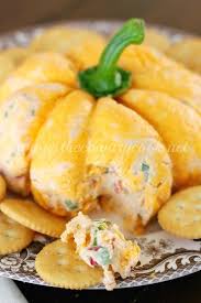 Pumpkin Shaped Cheeseball Recipe Food Recipes Cheese Ball