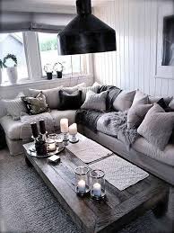 If you want to create a dramatic scheme that's cozy at night, a deep, contemporary grey like the one in this room is a bold but rewarding move. Sofa Cosy Grey Living Room Ideas Novocom Top