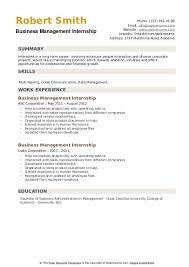 Since a hiring manager will read the objective statement before deciding to go through the rest of the resume, you need to use this portion to highlight the qualifications that make you qualified for the job. Business Management Internship Resume Samples Qwikresume