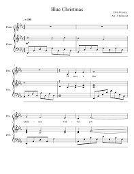 ← back to sheet music blue christmas. Blue Christmas Original Key Sheet Music For Piano Piano Duo Musescore Com