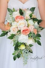 Vintage Theme Wedding Flower Brides Bouquet Coral Wedding Flowers Peach Wedding Flowers Bridal Bouquet Fall