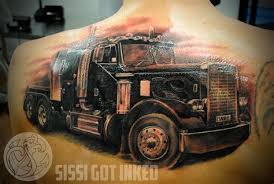 Muhammad imran 3, a pakistani designer, created this colorful logo on 19th july, 2019 for veteran's towing, a business in united states. Trucking Tattoos Shefalitayal
