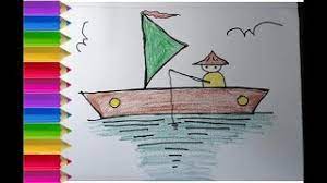 Gembar mewarnai pak tani sedang mencangkul di sawah. Cara Menggambar Dan Mewarnai Perahu Nelayan Untuk Anak Anak Paud Dan Tk Youtube