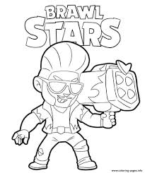 Coloriage brawl stars imprimer gratuitement 100. Hot Rod Brock Brawl Stars Coloring Pages Printable