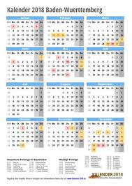 2021 sind sie zwei wochen lang. Kalender 2018 Baden Wurttemberg Zum Ausdrucken Kalender 2018