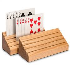 All of these money holder card tutorials can be tailored for any occasion… we're getting the party started this week with christmas in july by learning how to make money holder cards. Solid Oak Wood Playing Card Game Holder Rack Organizer 2 Pcs 4 Slot Display New Ebay