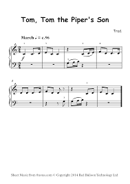 Check spelling or type a new query. Tom Tom The Piper S Son Sheet Music For Piano 8notes Com