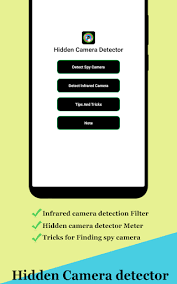 Detectit device detector and hidden camera detector allows you to detect hidden cameras and devices in your surroundings. Ø¨Ø±Ù†Ø§Ù…Ù‡ Hidden Camera Detector Spy Camera Finder Ø¯Ø§Ù†Ù„ÙˆØ¯ Ú©Ø§ÙÙ‡ Ø¨Ø§Ø²Ø§Ø±