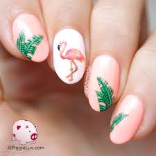 Hot Flamin Flamingo Nail Art Nail Art Summer Flamingo Nails Nail Designs Summer