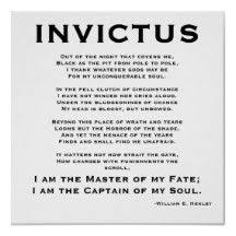 Invictus Poem Invictus Poem Quotes Inspirational Poems