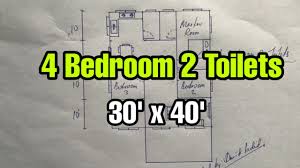 Check spelling or type a new query. Lukis Plan Rumah Banglo Setingkat 4 Bilik 2 Tandas Ukuran 30 X 40 Youtube