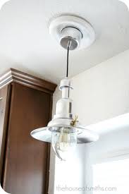 Stylish hanging lamp plug into wall creative design structures. New Kitchen Lighting Converting A Can Light With A Recessed Light Adapter The House Of Smiths