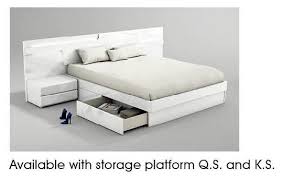 Set the storage compartment inside the base and secure the compartments together by driving 1 1/4″ screws into the sides. Esf Furniture Sara Queen Platform With Storage Bed In White