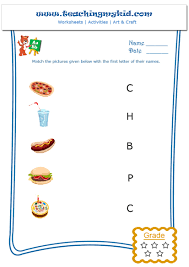 Worksheets for teaching the letter s. Match The Picture With The First Letter Of Their Name Archives Teaching My Kid