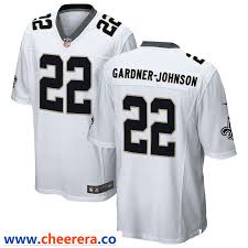 Fantasy football start your season today! Men S New Orleans Saints 22 Chauncey Gardner Johnson White Road Stitched Nfl Nike Game Jersey White Jersey Jersey New Orleans Saints Jersey