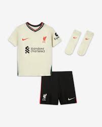Liverpool fc can confirm new balance will continue as the club's official kit supplier until july 31, 2020. Liverpool F C 2021 22 Away Baby Amp Toddler Football Kit Nike Ae