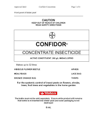 Best insect control for yard ~ season long pest control. Bayer Confidor Garden Insecticide Concentrate Drops