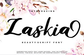 Natural scripts are a new modern script font with an irregular base line. Zaskia Beauty Script Font 284140 Script Font Bundles