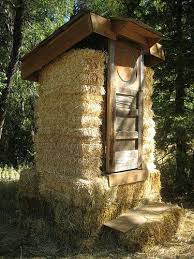 Biodegradable Outhouse Composting Toilets Outhouse Straw Bales