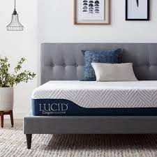 The gel captures and distributes heat. Lucid Comfort Collection Gel Aloe Vera 10 Hybrid Memory Foam Mattress Target