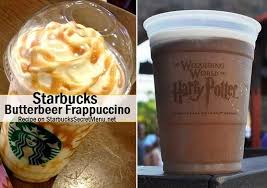 Butterbeer is probably the most popular beverage from the harry potter series. Starbucks Butterbeer Frappuccino Starbucks Secret Menu