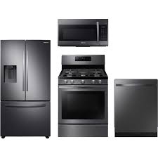 Configure your kitchen's work triangle with updated appliances to make kitchen tasks even easier. Rf27t5201sg Nx58r5601sg Dw80r5061ug Me19r7041fg Samsung Kitchen Orville S Home Appliances