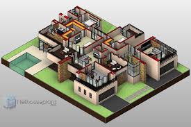 4 bedroom house floor plans free. Modern 4 Bedroom House Design Flat Roof House Plans Nethouseplansnethouseplans