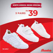 Before ni , kalau pergi bata mesti 4 kotak kasut putih and 1 kasut kulit hitam. Kasut Putih Sekolah Bata 3 Pasang Kb Mall Official Facebook