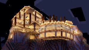 Super Bonne Idee Une Maison Accroche Dans La Montagne Vachement Bien Minecraft Mansion Amazing Minecraft Minecraft Mountain House
