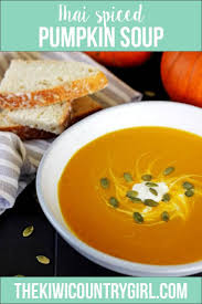 Thai Spiced Pumpkin Soup Recipe Spiced Pumpkin Soup Creamy Pumpkin Soup Pumpkin Soup