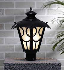 Buy Black Metal Gate Light By Decorativeray Online Gate Lights Outdoor Lights Lamps And Lighting Pepperfry Product Gate Lights Pillar Design Gate Lights Outdoor