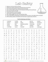Lab Safety Science Lab Safety Middle School Science Science Worksheets