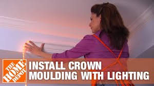 See more ideas about crown molding, moldings and trim, molding. Install Crown Moulding With Lighting Crown Moulding Ideas The Home Depot Youtube