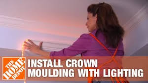 We invite you to browse our extensive decorative crown moulding selection. Install Crown Moulding With Lighting Crown Moulding Ideas The Home Depot Youtube