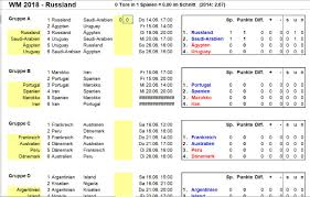 Check spelling or type a new query. Kostenloser Spielplan Und Tippspiel In Excel Fur Die Fussball Wm 2018 Wintotal De