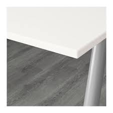 Thyge Desk White Silver Color 47 1 4x23 5 8 Ikea White Desks Ikea Work Surface