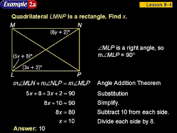 2016 unit 6 gina unit 7 right ; Lesson 8 4 Rectangles 5 Minute Check On