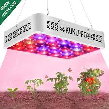 Led Grow Light 600w Full Spectrum Double Switch Plants Grow Lights With 2 Cooling Fans And Extra Accessories Increase Your Yield Of Indoor Greenhouse Veg Fl Indoor Greenhouse Led Grow