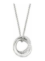925 sterling silber kette anhänger coin mit stern. Joop Kette Mit Anhanger Fur Damen Sterling Silber 925 Wenz