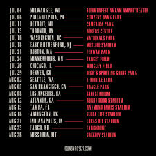 And because tickets for all guns n' roses 2021 dates are on sale now, you can catch axl rose, slash, duff mckagan, and dizzy reed live on stage together, performing the iconic. Guns N Roses On Twitter North America Our 2020 Stadium Tour Is Coming Presales Start Tomorrow At 10am Local