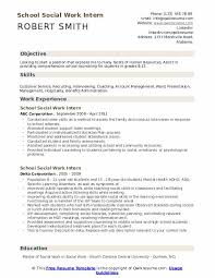 Resume examples resume examples for 200+ job titles. School Social Work Intern Resume Samples Qwikresume