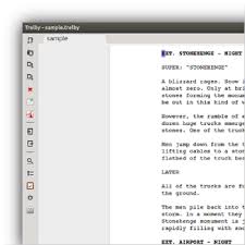 Trelby Screenwriting Screenwriting Software Teaching Writing
