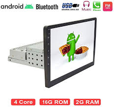 Amazon Com Android 9 1 10 Inch Touch Screen 1 Din Single Din Car Multimedia Radio Gps Navigation In Dash Car Ster In 2020 Gps Navigation Android Car Stereo Car Stereo