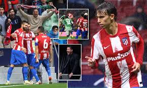März 2022 um 20:00 (utc . Atletico Madrid 3 0 Real Betis Carrasco And Felix On Target As Simeone Watches From The Stands Daily Mail Online