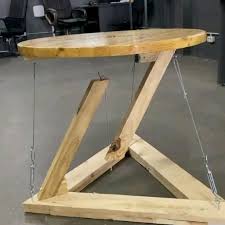 Tensegrity Table The Model Improving To Bigger Structure Video In 2020 Easy Woodworking Projects Diy Wood Projects Furniture Woodworking