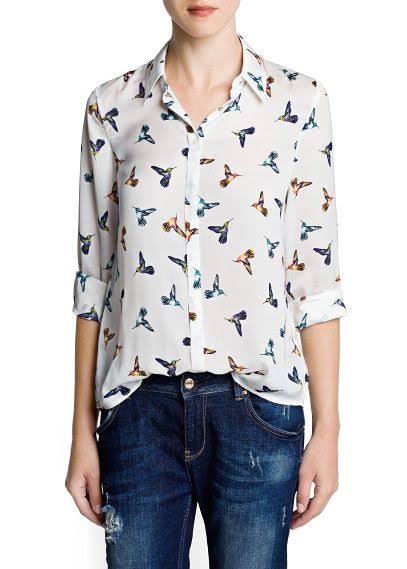 Resultado de imagen de blusa de pajaros"