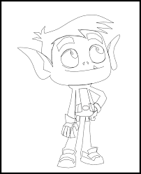 Digital drawing contest  5- Beast Boy.  Concurso de dibujo digital  5- Chico  Bestia. — Hive