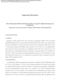 PDF) Three-dimensional MnO 2 ultrathin nanosheet aerogels for  high-performance Li–O 2 batteries