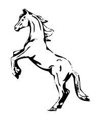 The mustang is a horse that simply can't be tamed. Simple Mustang Horse Drawing Novocom Top