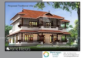 2002 Square Feet Double Floor Traditional Home Design
